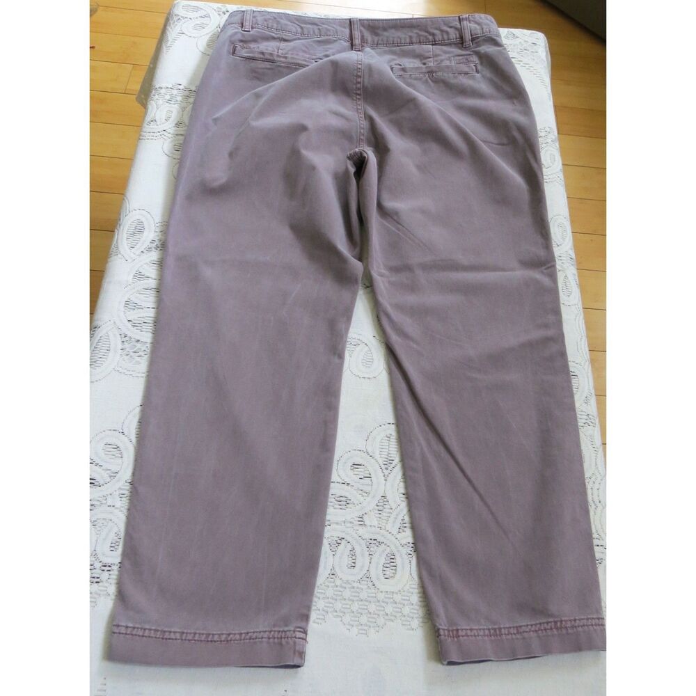 Eddie Bauer Women's Mid rise ankle pants Dusty Chocolate Brown size 12 - Picture 5 of 10